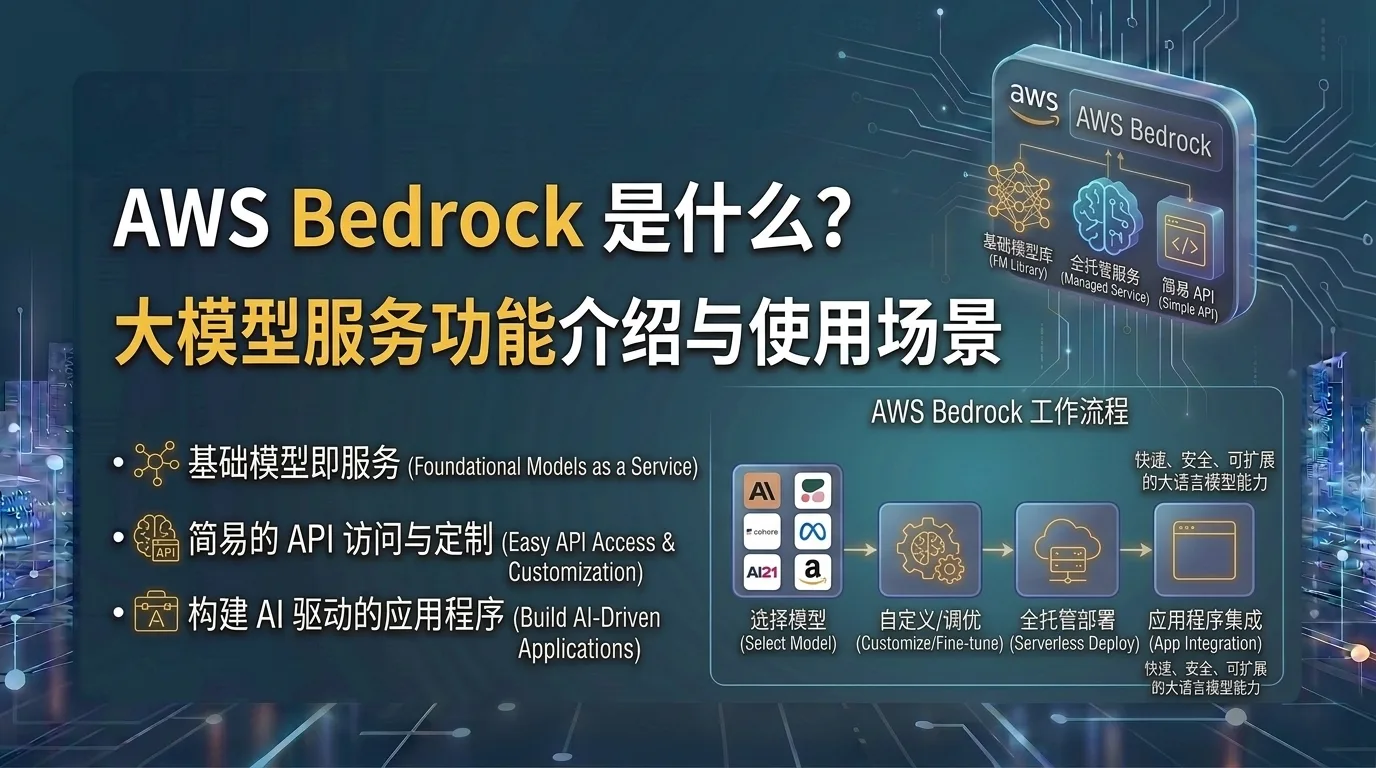 AWS Bedrock 是什么？大模型服务功能介绍与使用场景 配图