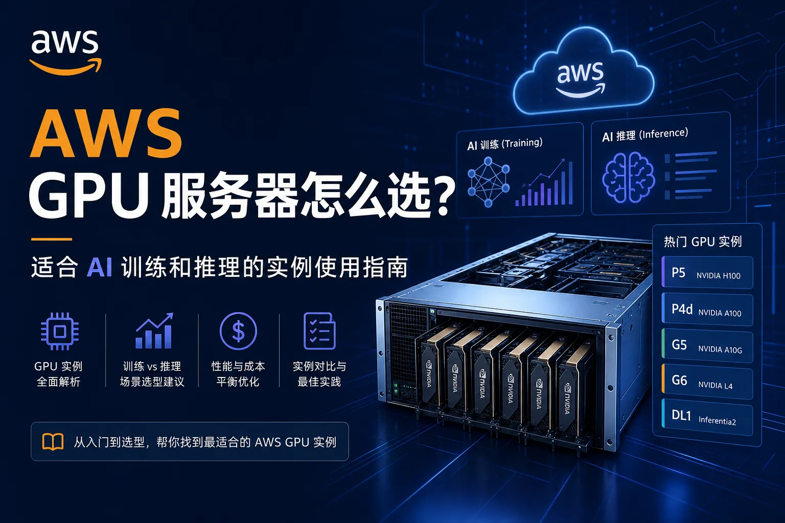 AWS GPU 服务器怎么选？适合 AI 训练和推理的实例使用指南 配图