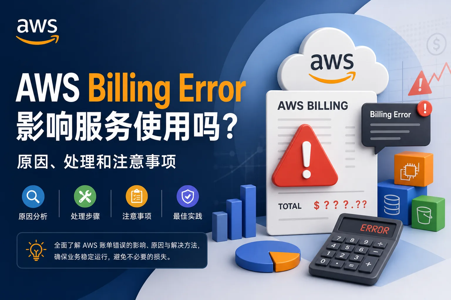 AWS Billing Error 影响服务使用吗？原因、处理和注意事项 配图