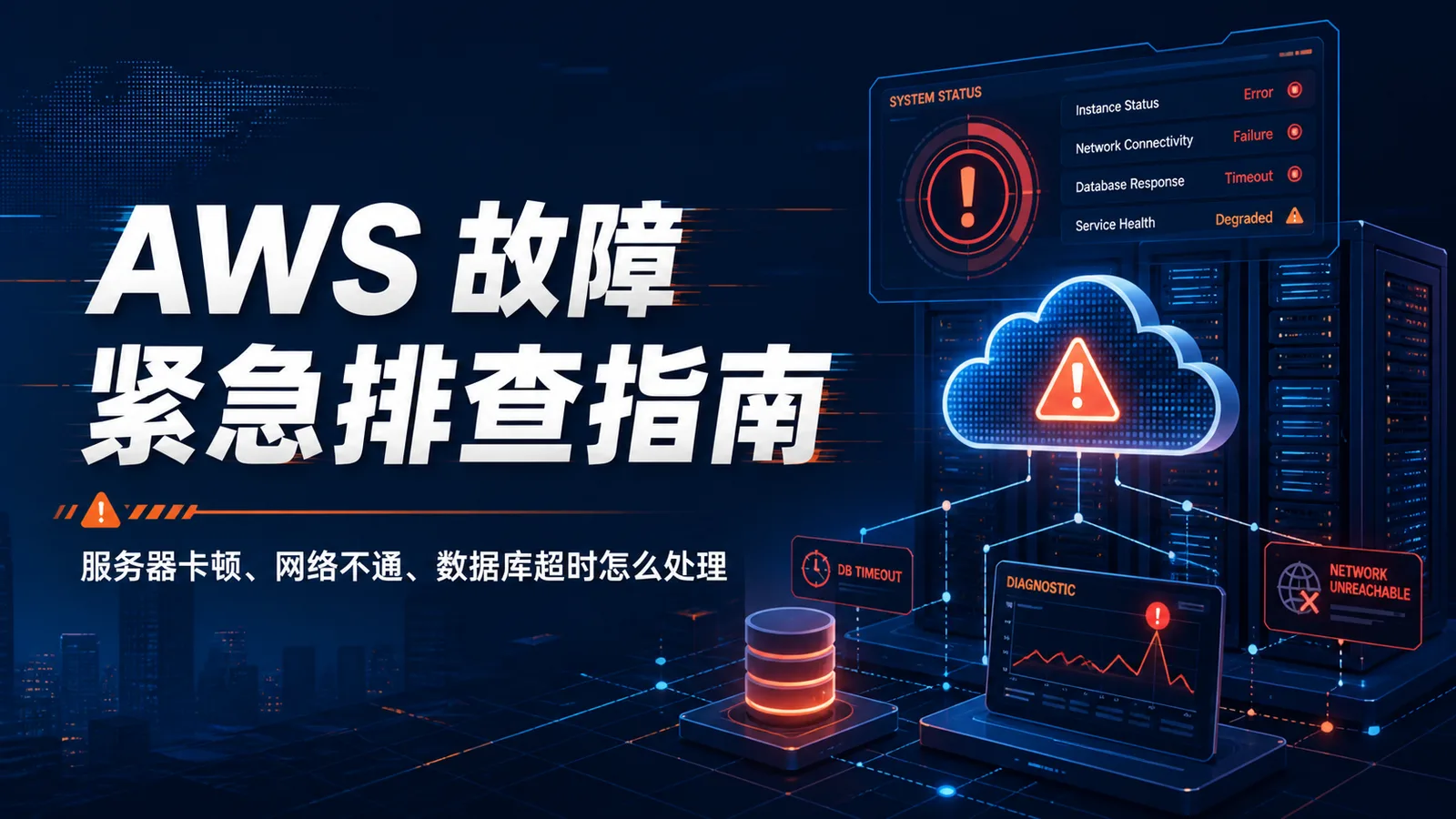 AWS 故障紧急排查指南：服务器卡顿、网络不通、数据库超时怎么处理 配图