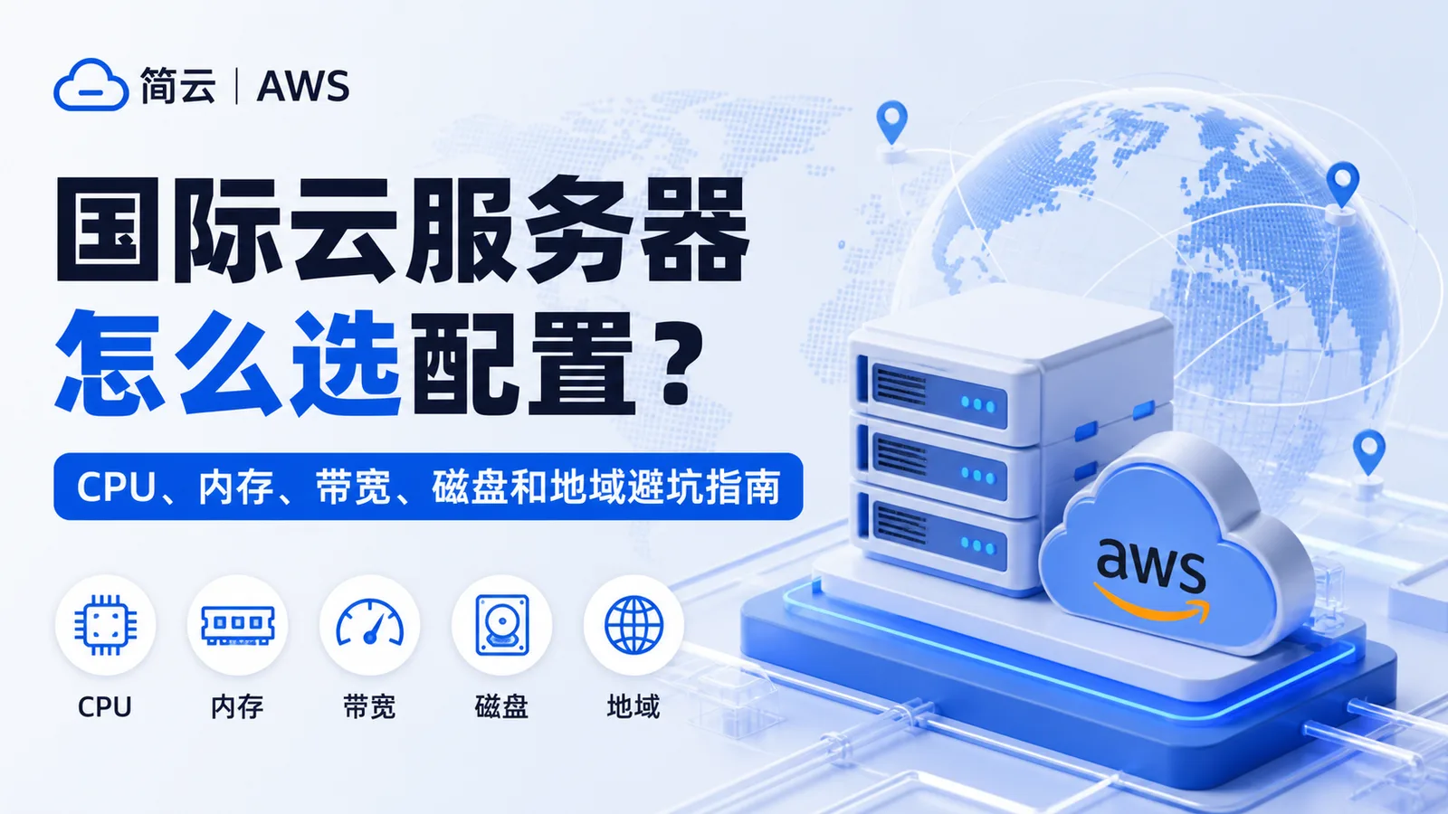 国际云服务器怎么选配置？CPU、内存、带宽、磁盘和地域避坑指南 配图